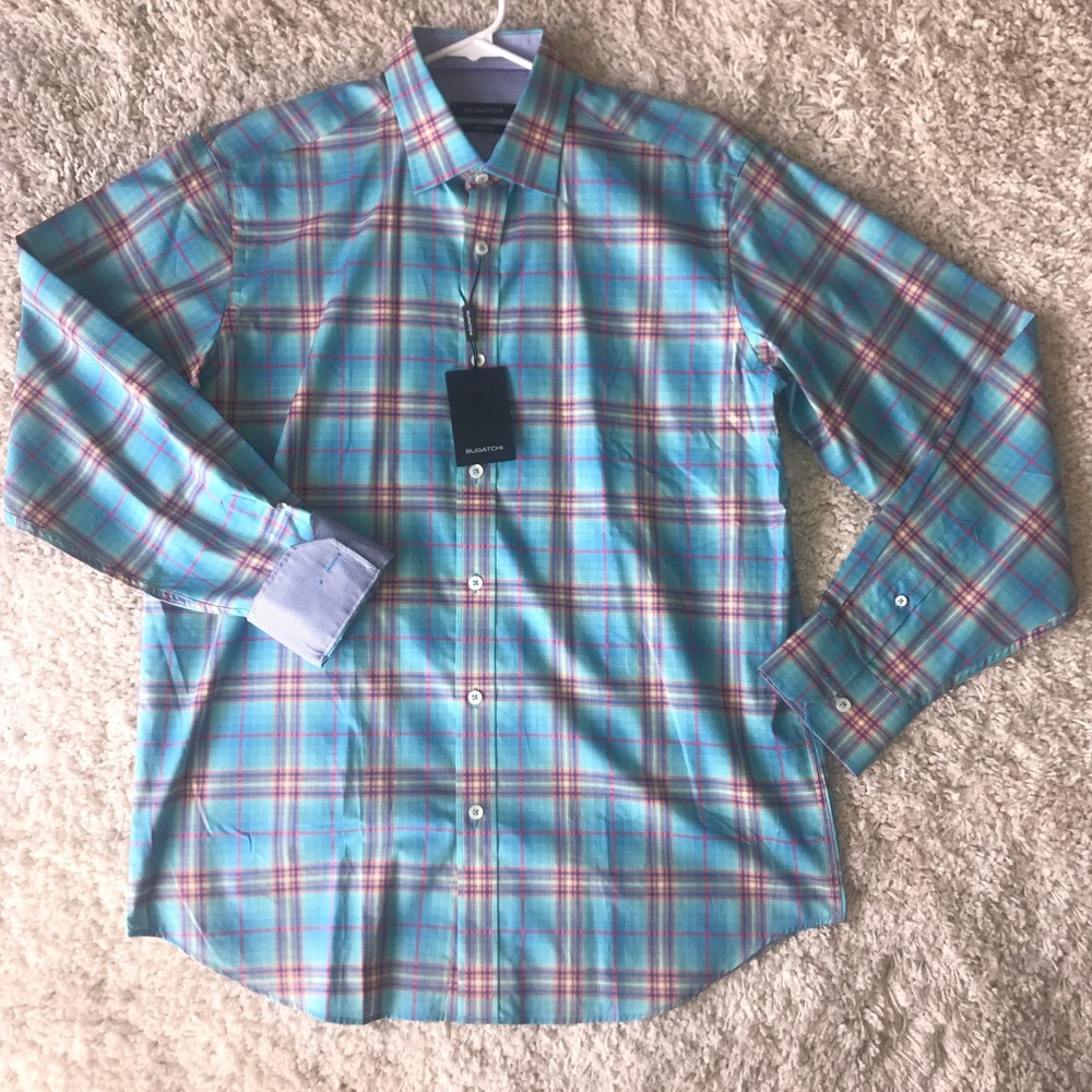Bugatchi Plaid Button Down